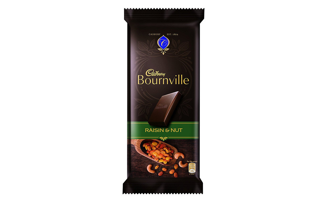 Cadbury Bournville Raisin & Nut   Pack  80 grams